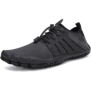 imageWater Shoes for Men Barefoot QuickDry Aqua Sock Outdoor Athletic Sport Shoes for Kayaking Boating Hiking Surfing WalkingNblack