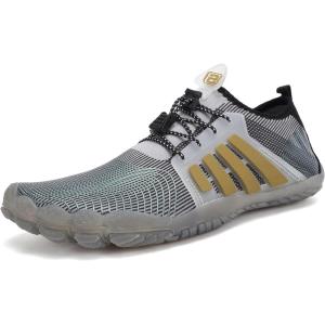 imageWater Shoes for Men Barefoot QuickDry Aqua Sock Outdoor Athletic Sport Shoes for Kayaking Boating Hiking Surfing WalkingNlight Grey