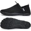 imageWateLves Barefoot Water Shoes Women Men Minimalist Comfortable Walking Shoes Beach Outdoor Running SneakersBlack