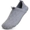 imageWateLves Barefoot Water Shoes Women Men Minimalist Comfortable Walking Shoes Beach Outdoor Running SneakersGrey