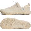 imageWateLves Barefoot Water Shoes Women Men Minimalist Comfortable Walking Shoes Beach Outdoor Running SneakersIvory