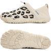 imageWateLves Barefoot Water Shoes Women Men Minimalist Comfortable Walking Shoes Beach Outdoor Running SneakersLeopard