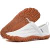 imageWateLves Barefoot Water Shoes Women Men Minimalist Comfortable Walking Shoes Beach Outdoor Running SneakersWhite
