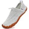 imageWateLves Barefoot Water Shoes Women Men Minimalist Comfortable Walking Shoes Beach Outdoor Running SneakersWhite