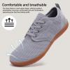 imageWateLves Mens Womens Water Shoes WideToe Breathable Comfortable Quick Dry Minimalist Barefoot ShoesGrey