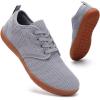 imageWateLves Mens Womens Water Shoes WideToe Breathable Comfortable Quick Dry Minimalist Barefoot ShoesGrey