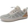imageWateLves Wide Water Shoes Womens Mens Barefoot Beach Shoes Breathable Mesh Walking Sneakers Zero Drop Minimalist Shoes146Beige