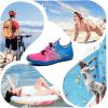 imageWateLves Wide Water Shoes Womens Mens Barefoot Beach Shoes Breathable Mesh Walking Sneakers Zero Drop Minimalist ShoesV018Blue Pink