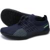 imageWateLves Wide Water Shoes Womens Mens Barefoot Zero Drop Shoes Beach Walking SneakersNavy Blue