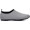 imageWateLves Womens and Mens Kids Water Shoes Barefoot QuickDry Aqua Socks for Beach Swim Surf Yoga Exercise175dark Gray