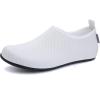 imageWateLves Womens and Mens Kids Water Shoes Barefoot QuickDry Aqua Socks for Beach Swim Surf Yoga Exercise175white