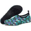 imageWateLves Womens and Mens Kids Water Shoes Barefoot QuickDry Aqua Socks for Beach Swim Surf Yoga ExerciseBlack Fishscale
