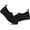 imageWateLves Womens and Mens Kids Water Shoes Barefoot QuickDry Aqua Socks for Beach Swim Surf Yoga ExerciseBlackDots
