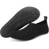 imageWateLves Womens and Mens Kids Water Shoes Barefoot QuickDry Aqua Socks for Beach Swim Surf Yoga ExerciseBlistersblack