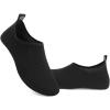 imageWateLves Womens and Mens Kids Water Shoes Barefoot QuickDry Aqua Socks for Beach Swim Surf Yoga ExerciseBlistersblack