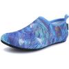 imageWateLves Womens and Mens Kids Water Shoes Barefoot QuickDry Aqua Socks for Beach Swim Surf Yoga ExerciseBlue Cloud