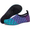 imageWateLves Womens and Mens Kids Water Shoes Barefoot QuickDry Aqua Socks for Beach Swim Surf Yoga ExerciseBlue Fishscale