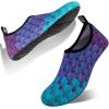 imageWateLves Womens and Mens Kids Water Shoes Barefoot QuickDry Aqua Socks for Beach Swim Surf Yoga ExerciseBlue Fishscale
