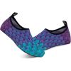 imageWateLves Womens and Mens Kids Water Shoes Barefoot QuickDry Aqua Socks for Beach Swim Surf Yoga ExerciseBlue Fishscale