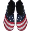imageWateLves Womens and Mens Kids Water Shoes Barefoot QuickDry Aqua Socks for Beach Swim Surf Yoga ExerciseBlue Flag