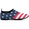imageWateLves Womens and Mens Kids Water Shoes Barefoot QuickDry Aqua Socks for Beach Swim Surf Yoga ExerciseBlue Flag