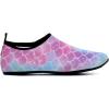 imageWateLves Womens and Mens Kids Water Shoes Barefoot QuickDry Aqua Socks for Beach Swim Surf Yoga ExerciseColorful Fishscales
