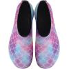imageWateLves Womens and Mens Kids Water Shoes Barefoot QuickDry Aqua Socks for Beach Swim Surf Yoga ExerciseColorful Fishscales