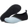 imageWateLves Womens and Mens Kids Water Shoes Barefoot QuickDry Aqua Socks for Beach Swim Surf Yoga ExerciseDlight Blue