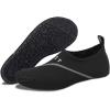 imageWateLves Womens and Mens Kids Water Shoes Barefoot QuickDry Aqua Socks for Beach Swim Surf Yoga ExerciseDxbblack