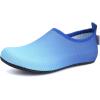 imageWateLves Womens and Mens Kids Water Shoes Barefoot QuickDry Aqua Socks for Beach Swim Surf Yoga ExerciseGradient Blue