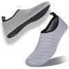imageWateLves Womens and Mens Kids Water Shoes Barefoot QuickDry Aqua Socks for Beach Swim Surf Yoga ExerciseLight Gray