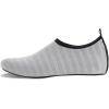 imageWateLves Womens and Mens Kids Water Shoes Barefoot QuickDry Aqua Socks for Beach Swim Surf Yoga ExerciseLight Gray
