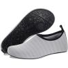 imageWateLves Womens and Mens Kids Water Shoes Barefoot QuickDry Aqua Socks for Beach Swim Surf Yoga ExerciseLight Gray