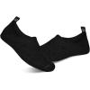 imageWateLves Womens and Mens Kids Water Shoes Barefoot QuickDry Aqua Socks for Beach Swim Surf Yoga ExerciseLitijhblack