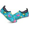 imageWateLves Womens and Mens Kids Water Shoes Barefoot QuickDry Aqua Socks for Beach Swim Surf Yoga ExercisePineapple