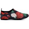 imageWateLves Womens and Mens Kids Water Shoes Barefoot QuickDry Aqua Socks for Beach Swim Surf Yoga ExerciseRed Flower