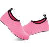 imageWateLves Womens and Mens Kids Water Shoes Barefoot QuickDry Aqua Socks for Beach Swim Surf Yoga ExerciseTender Pink