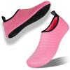 imageWateLves Womens and Mens Kids Water Shoes Barefoot QuickDry Aqua Socks for Beach Swim Surf Yoga ExerciseTender Pink