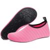 imageWateLves Womens and Mens Kids Water Shoes Barefoot QuickDry Aqua Socks for Beach Swim Surf Yoga ExerciseTender Pink
