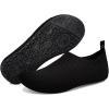 imageWateLves Womens and Mens Kids Water Shoes Barefoot QuickDry Aqua Socks for Beach Swim Surf Yoga ExerciseTwblack