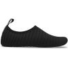 imageWateLves Womens and Mens Kids Water Shoes Barefoot QuickDry Aqua Socks for Beach Swim Surf Yoga ExerciseTwblack