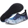 imageWateLves Womens and Mens Kids Water Shoes Barefoot QuickDry Aqua Socks for Beach Swim Surf Yoga ExerciseWaves