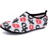 imageWateLves Womens and Mens Kids Water Shoes Barefoot QuickDry Aqua Socks for Beach Swim Surf Yoga ExerciseWhite Lipstick