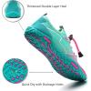 imageWater Shoes Mens Womens Beach Swim Shoes QuickDry Aqua Socks Pool Shoes for Surf Yoga Water AerobicsBRoseGreen