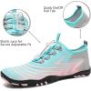 imageWater Shoes Mens Womens Beach Swim Shoes QuickDry Aqua Socks Pool Shoes for Surf Yoga Water AerobicsNPinkBlue