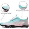 imageWater Shoes Mens Womens Beach Swim Shoes QuickDry Aqua Socks Pool Shoes for Surf Yoga Water AerobicsNPinkBlue