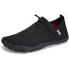 imageWateLves Barefoot Water Shoes Women Men Minimalist Comfortable Walking Shoes Beach Outdoor Running SneakersBlack