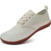 imageWateLves Mens Womens Water Shoes WideToe Breathable Comfortable Quick Dry Minimalist Barefoot ShoesBeige