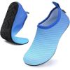 imageWateLves Womens and Mens Kids Water Shoes Barefoot QuickDry Aqua Socks for Beach Swim Surf Yoga ExerciseGradient Blue