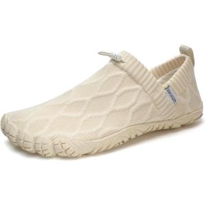 imageWateLves Barefoot Water Shoes Women Men Minimalist Comfortable Walking Shoes Beach Outdoor Running SneakersIvory
